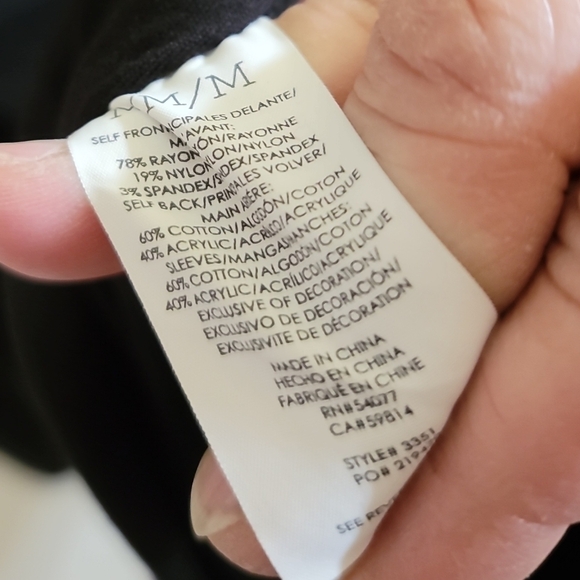 Cabi Tailor Ponte Knit Coat Jacke5 Medium Long Line Black Minimalist Staple - Picture 11 of 11